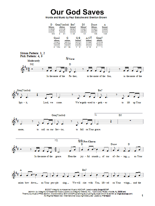 Product gallery: Page 1 of 1 Our God Saves, Paul Baloche