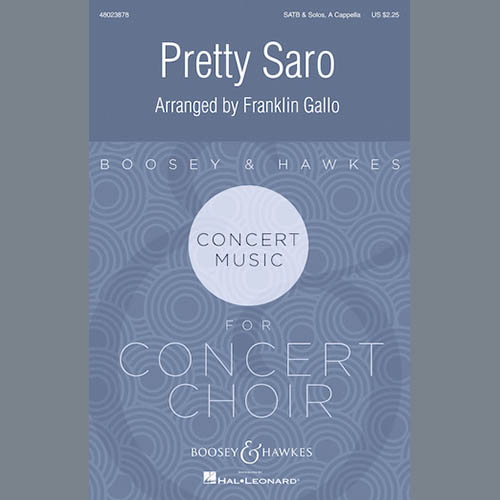 cover: Pretty Saro, Franklin Gallo, Chor