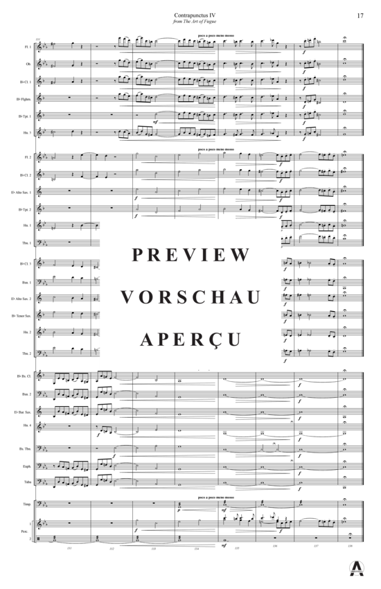 Produktgalerie: Seite 20 von 20 Contrapunctus 4 aus Kunst der Fuge , , (Concert Band)