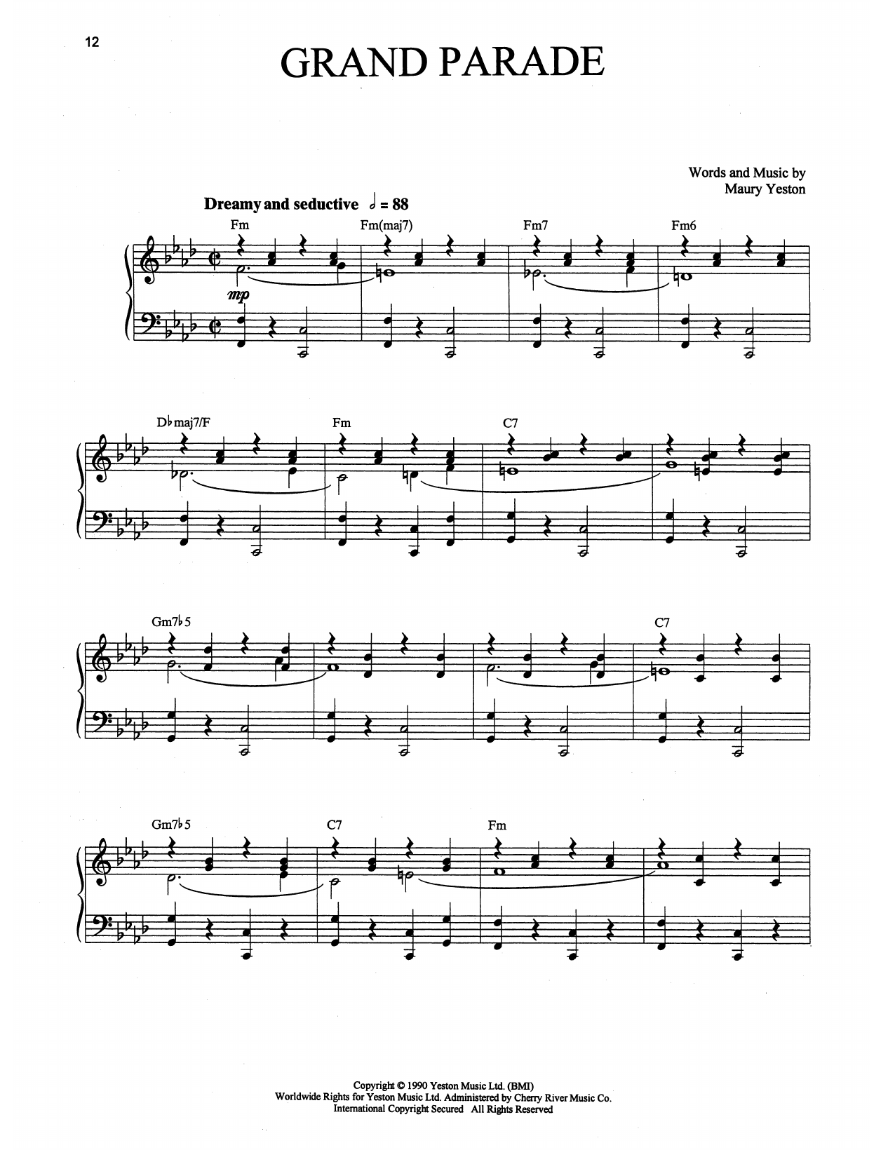 Product picture to: Grand Parade (from Grand Hotel: The Musical)
