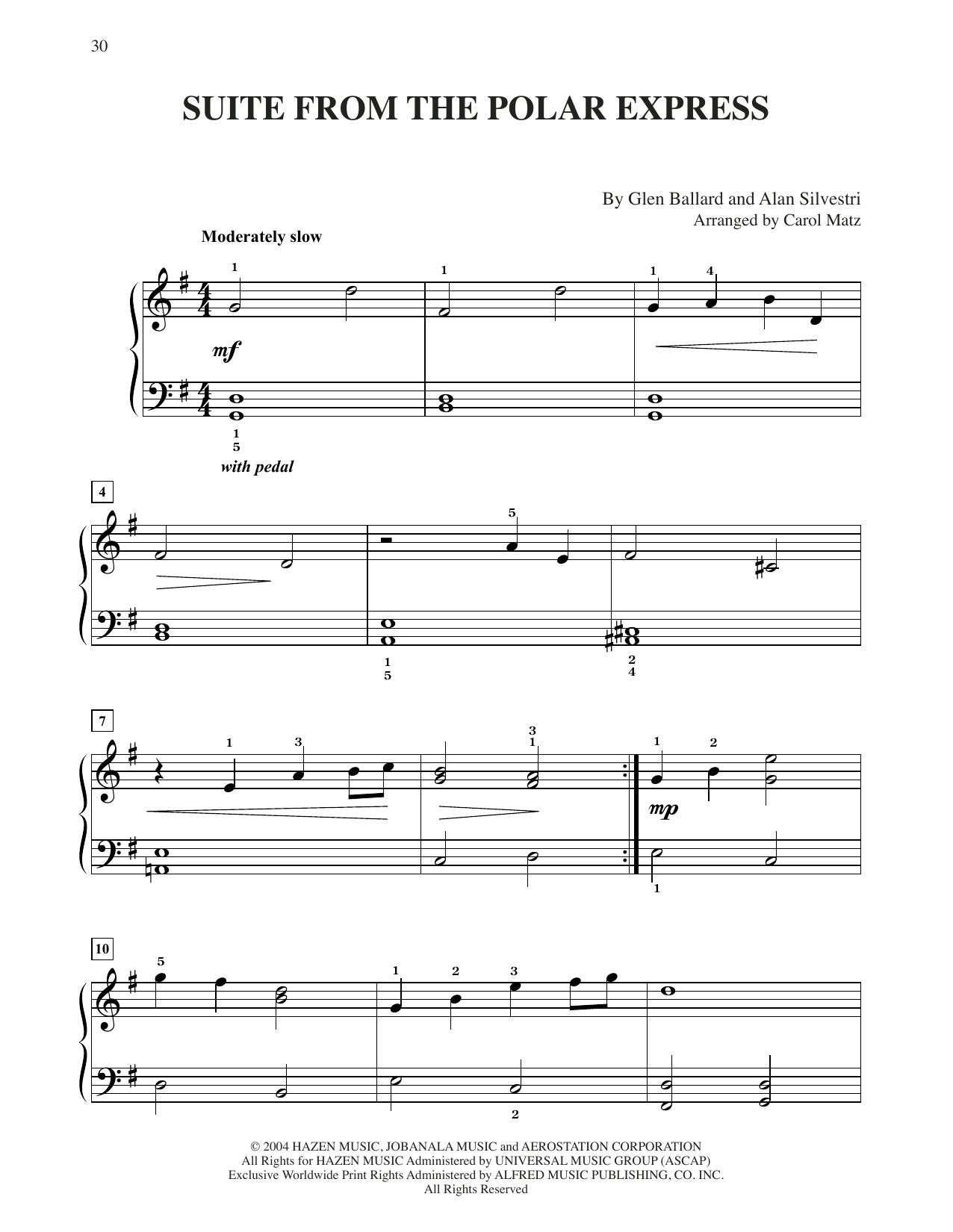Product picture to: Suite (from The Polar Express) (arr. Carol Matz)