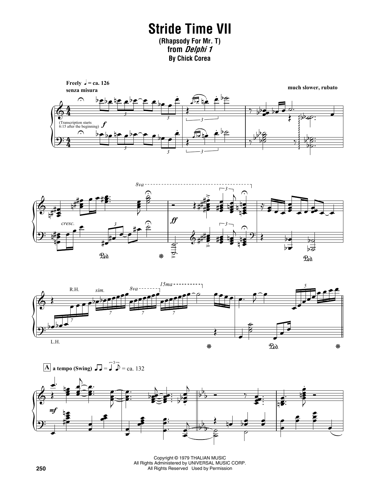 Product picture to: Stride Time VII (Rhapsody For Mr. T)