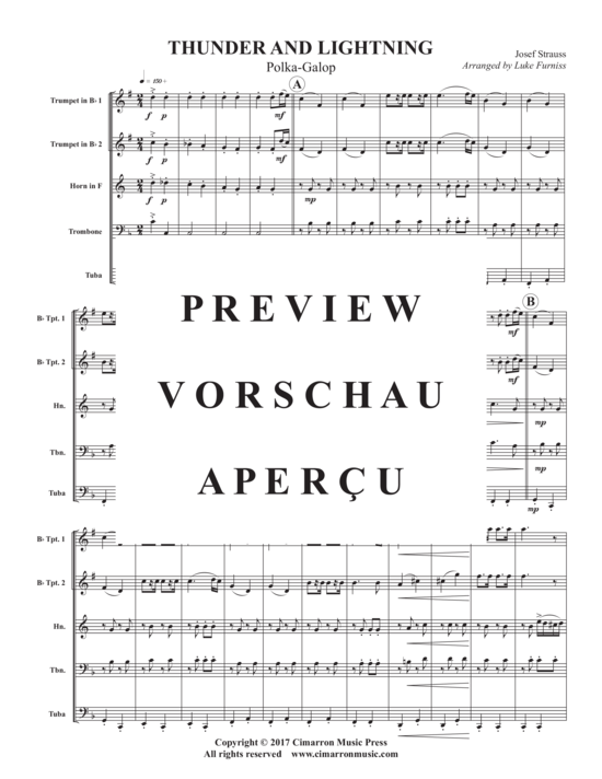 Produktgalerie: Seite 3 von 18 Thunder and Lighting , , (Blechbläserquintett)