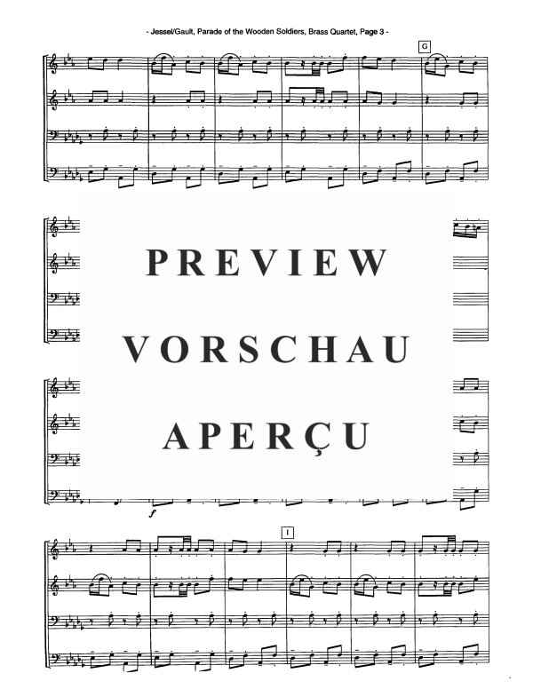 Produktgalerie: Seite 5 von 11 Parade der hölzernen Soldaten, , Blechbläserquartett