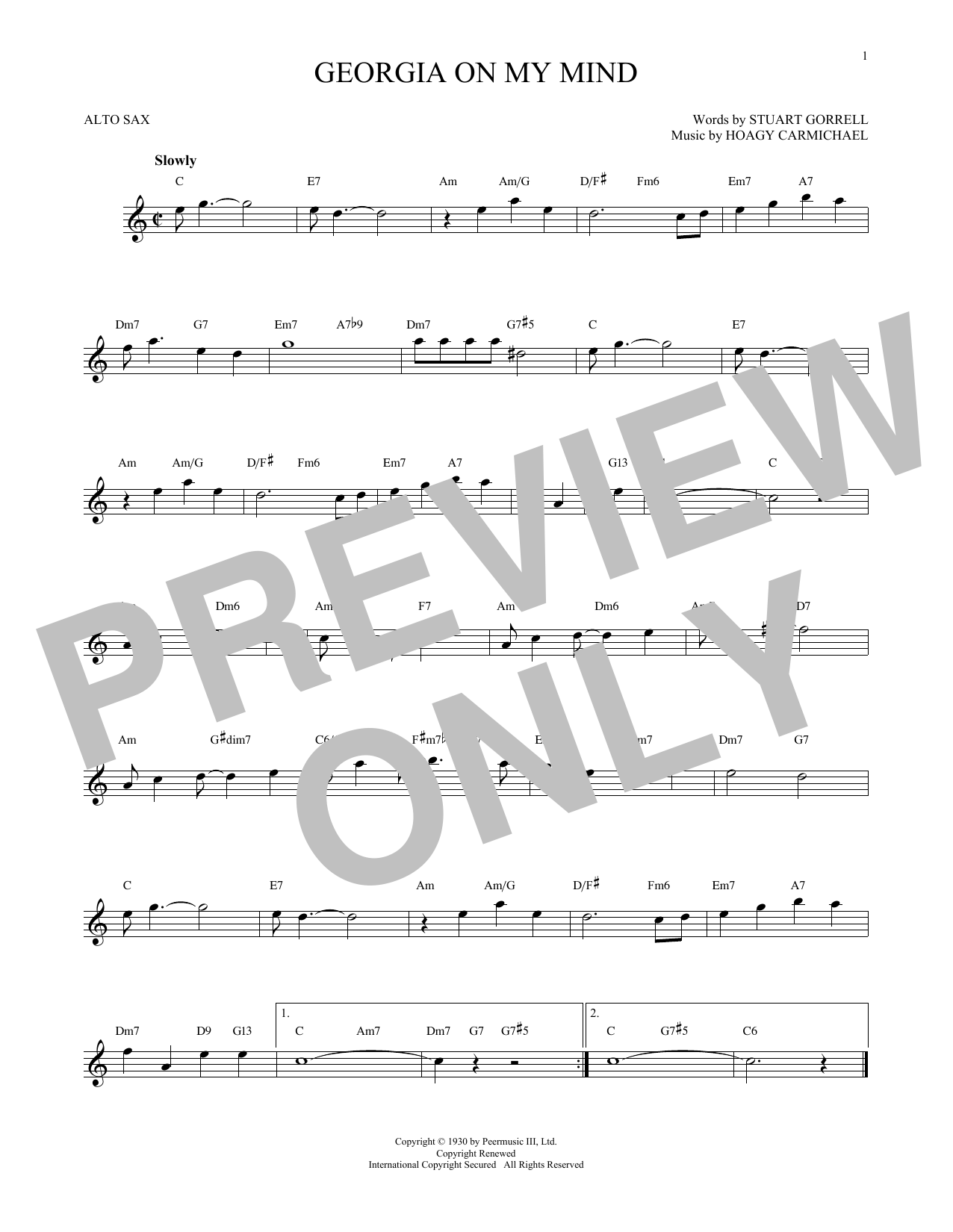 Product gallery: Page 1 of 1 Georgia On My Mind, Hoagy Carmichael