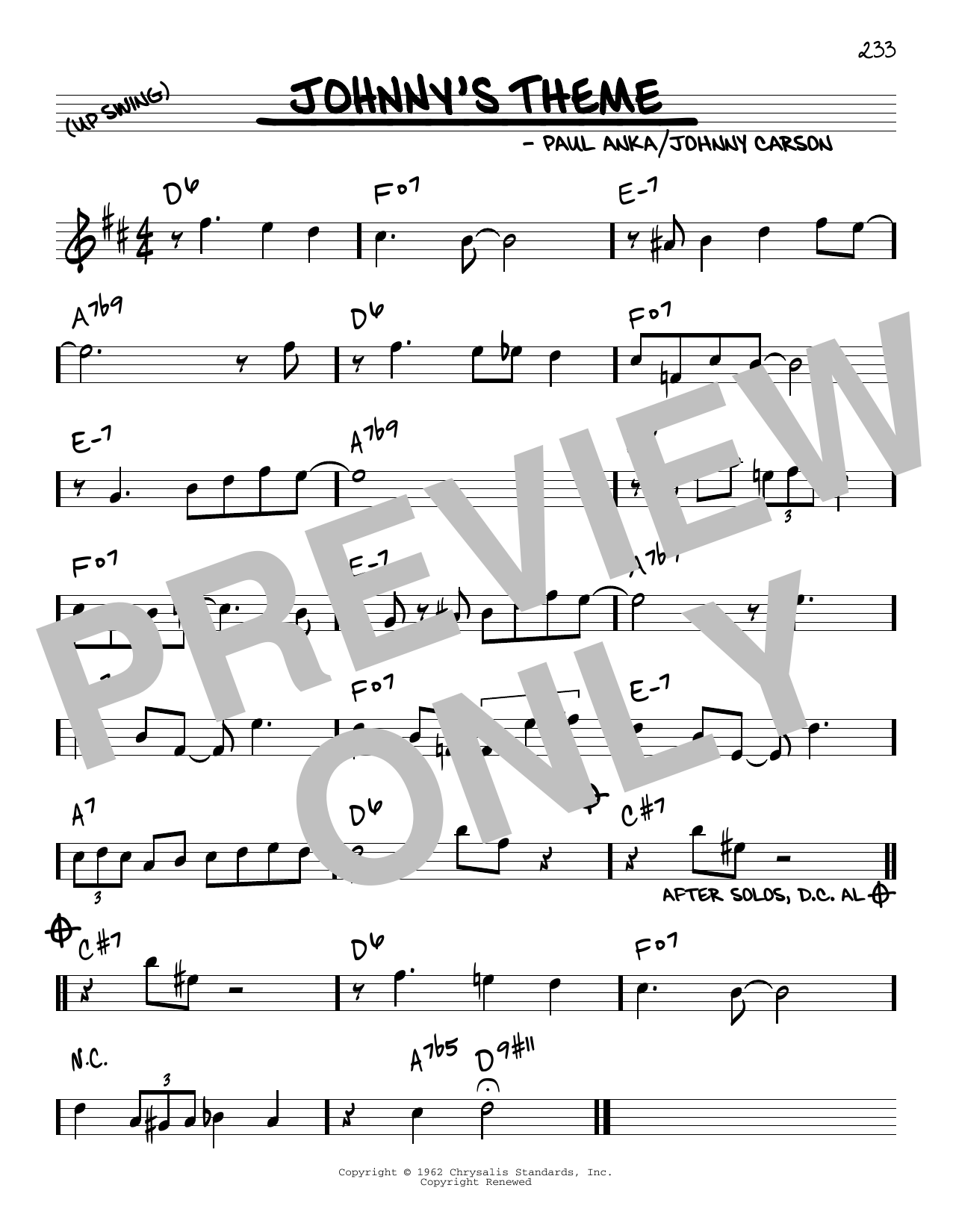 Produktbild zu: Johnny's Theme