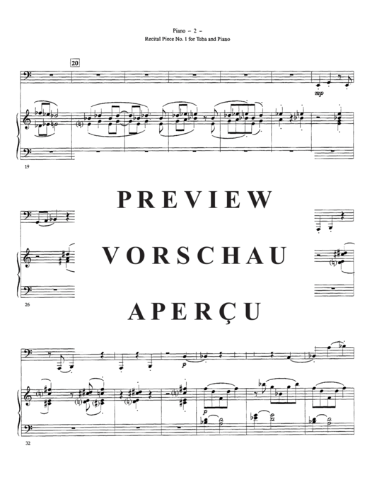gallery: Recital Piece No 1 , , (Tuba + Klavier)