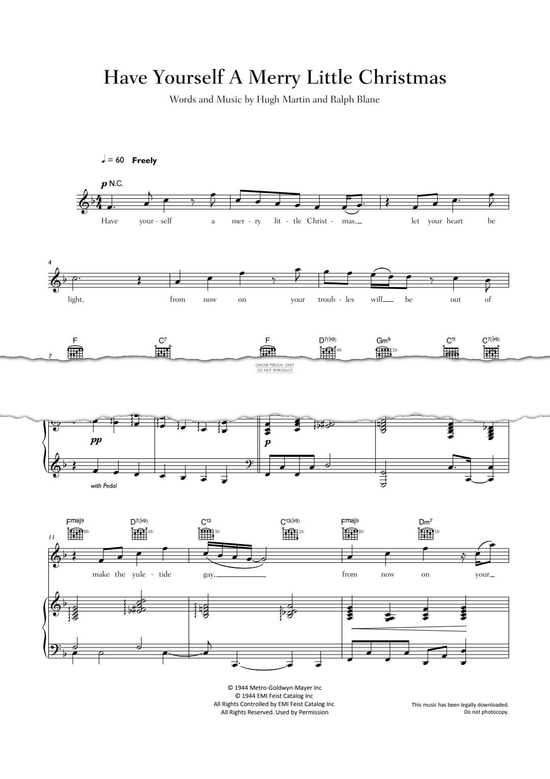 Produktgalerie: Seite 1 von 1 Have Yourself A Merry Little Christmas, Sam Smith, Gesang, Gitarre, Klavier