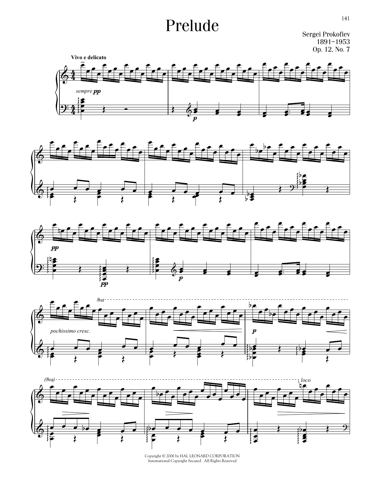 Product picture to: Prelude, Op. 12, No. 7