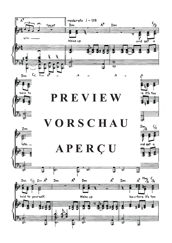 Product gallery: Page 5 of 7 Wake up now , , Piano and Voice