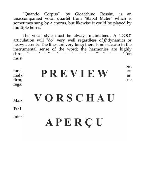 Product gallery: Page 3 of 11 Quando Corpus, , Horn Quartett