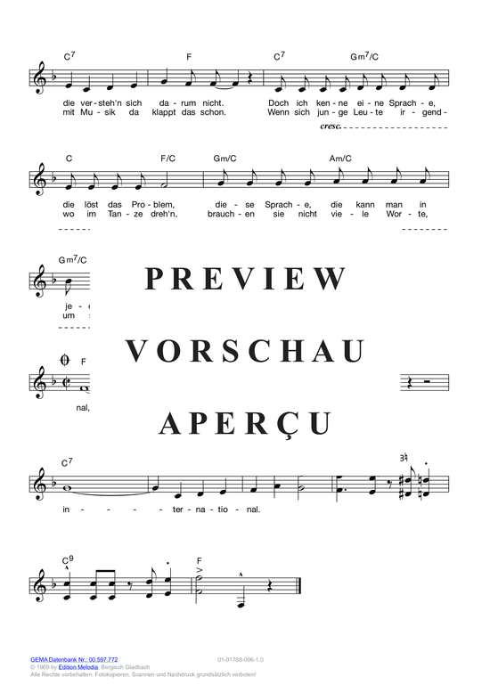 gallery: Hey, das ist Musik für dich , March, Peggy, (Melodie-Stimmen in C/B/Es)