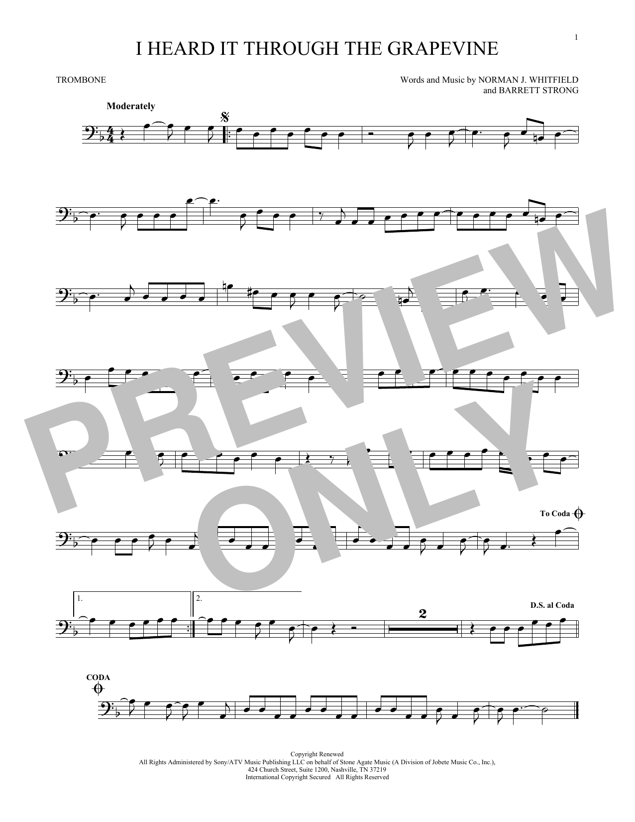Product gallery: Page 1 of 1 I Heard It Through The Grapevine, Norman Whitfield & Barrett Strong