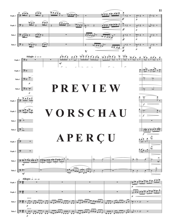 Product gallery: Page 12 of 21 Fantasy Movements 5 Sätze , , (Tuba Quartet: 2x Baritone, 2xTuba)