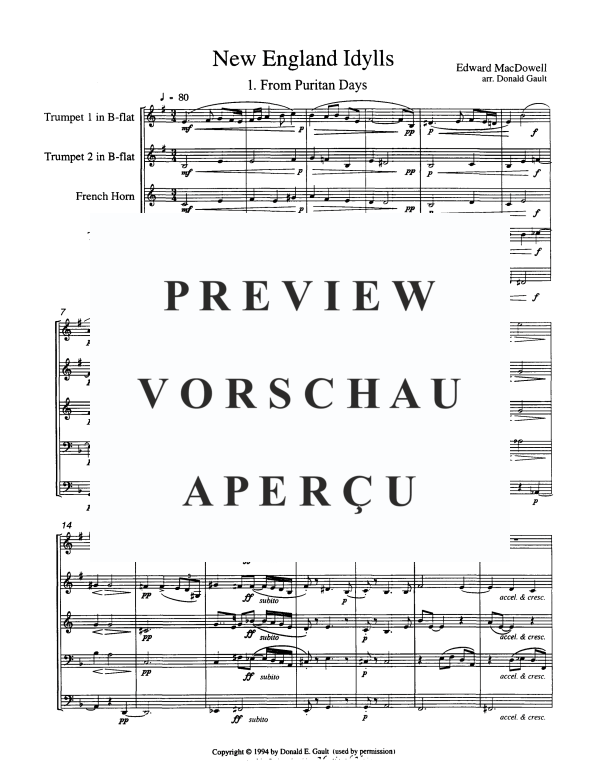 Produktgalerie: Seite 3 von 11 New England Idylls, , Blechbläser Quintett