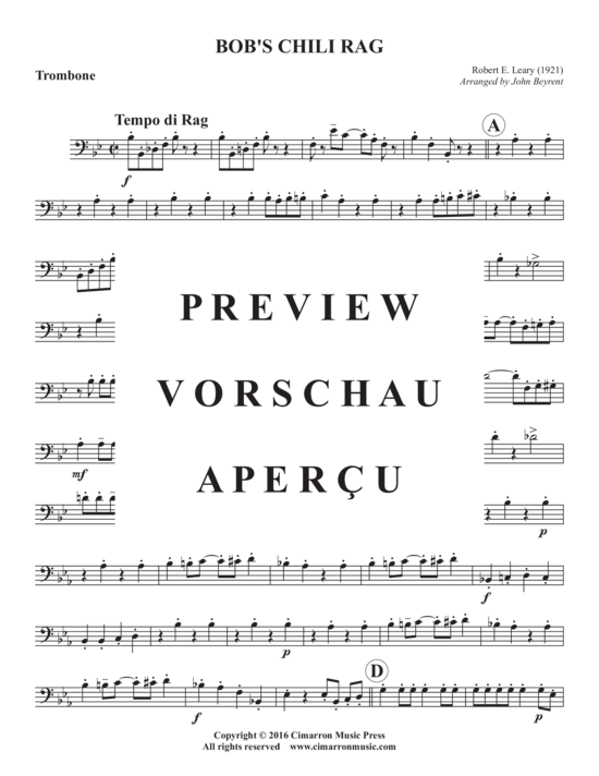 Produktgalerie: Seite 14 von 17 Bob´s Chili Rag , , (Blechbläserquintett)