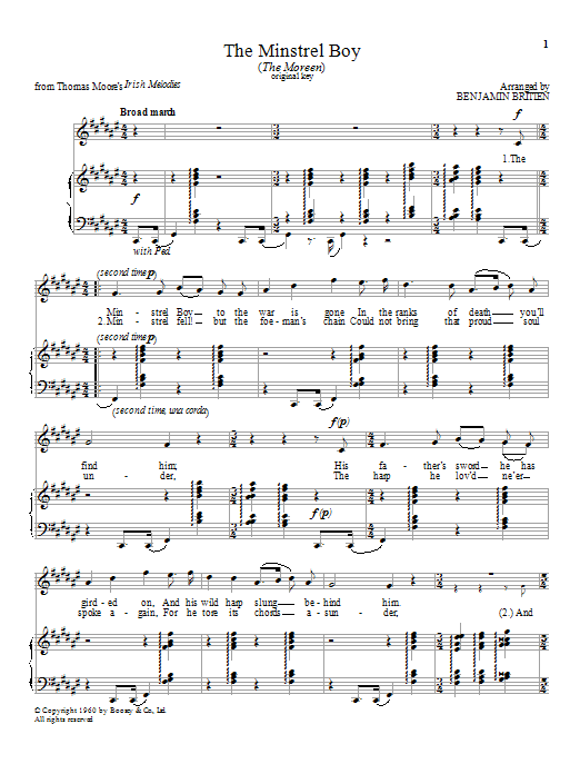 Produktbild zu: The Minstrel Boy