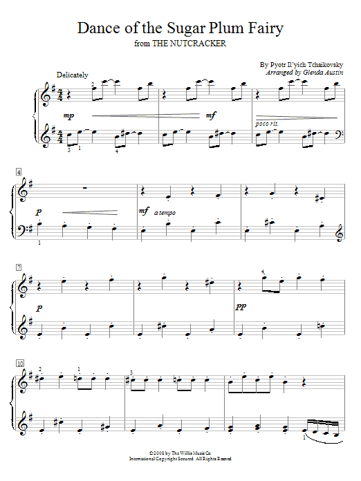 Produktbild zu: Dance Of The Sugar Plum Fairy (from The Nutcracker)