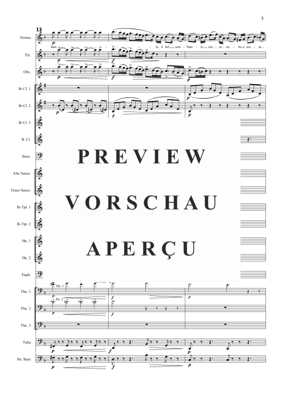 Produktgalerie: Seite 8 von 11 Casta Diva (aus Norma), , Sopran Solo und Blasorchester