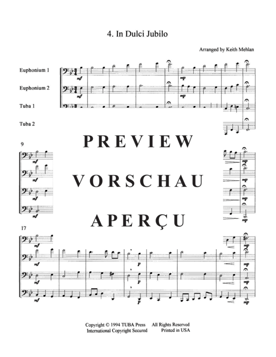 Product gallery: Page 11 of 21 Four Bach Chorales , , (Tuba Quartett EETT)