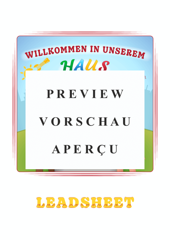 gallery: Willkommen in unserem Haus, Sonnenschein, Steffi, (Gesang & Akkorde - Leadsheet)