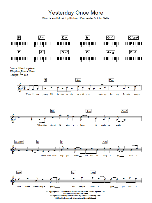 Product picture to:  Yesterday Once More - Carpenters