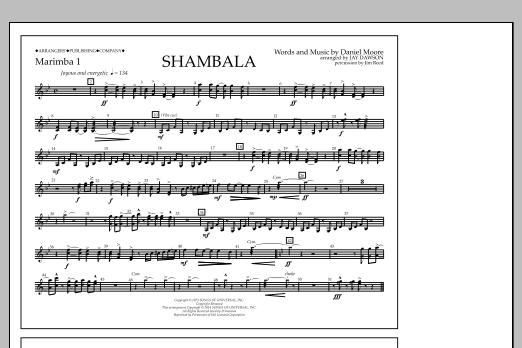 Produktbild zu:  Shambala - Marimba 1 - Jay Dawson