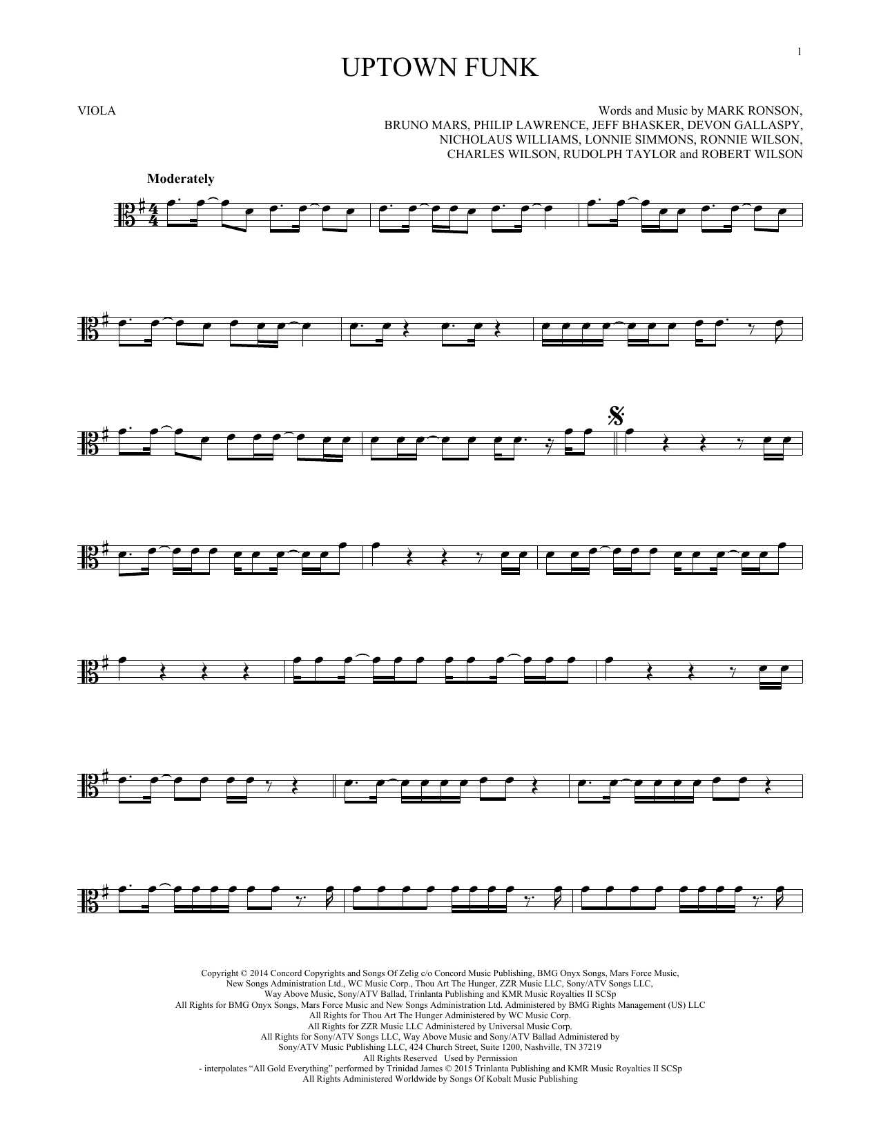 Product gallery: Page 1 of 1 Uptown Funk (feat. Bruno Mars), Mark Ronson