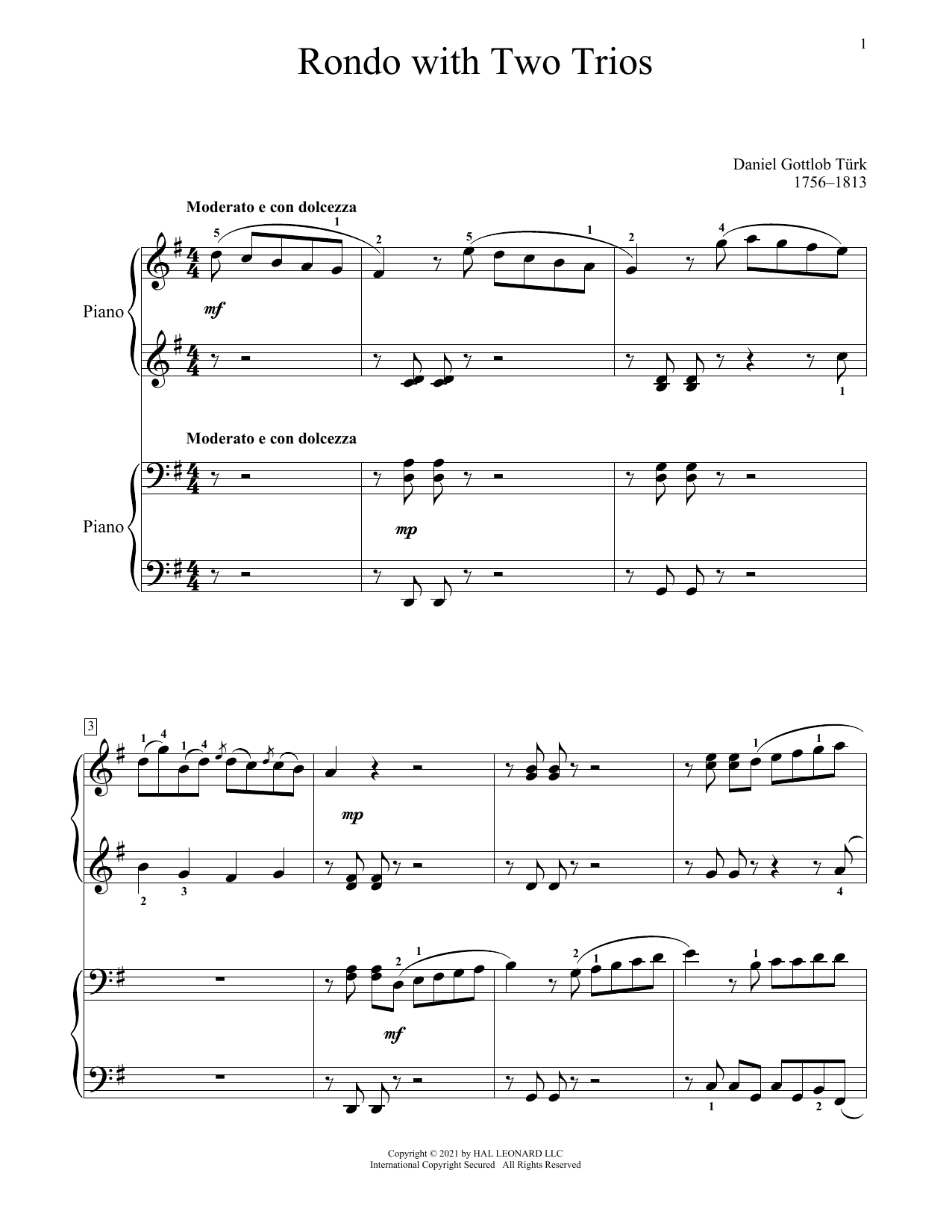 Produktbild zu: Rondo With Two Trios