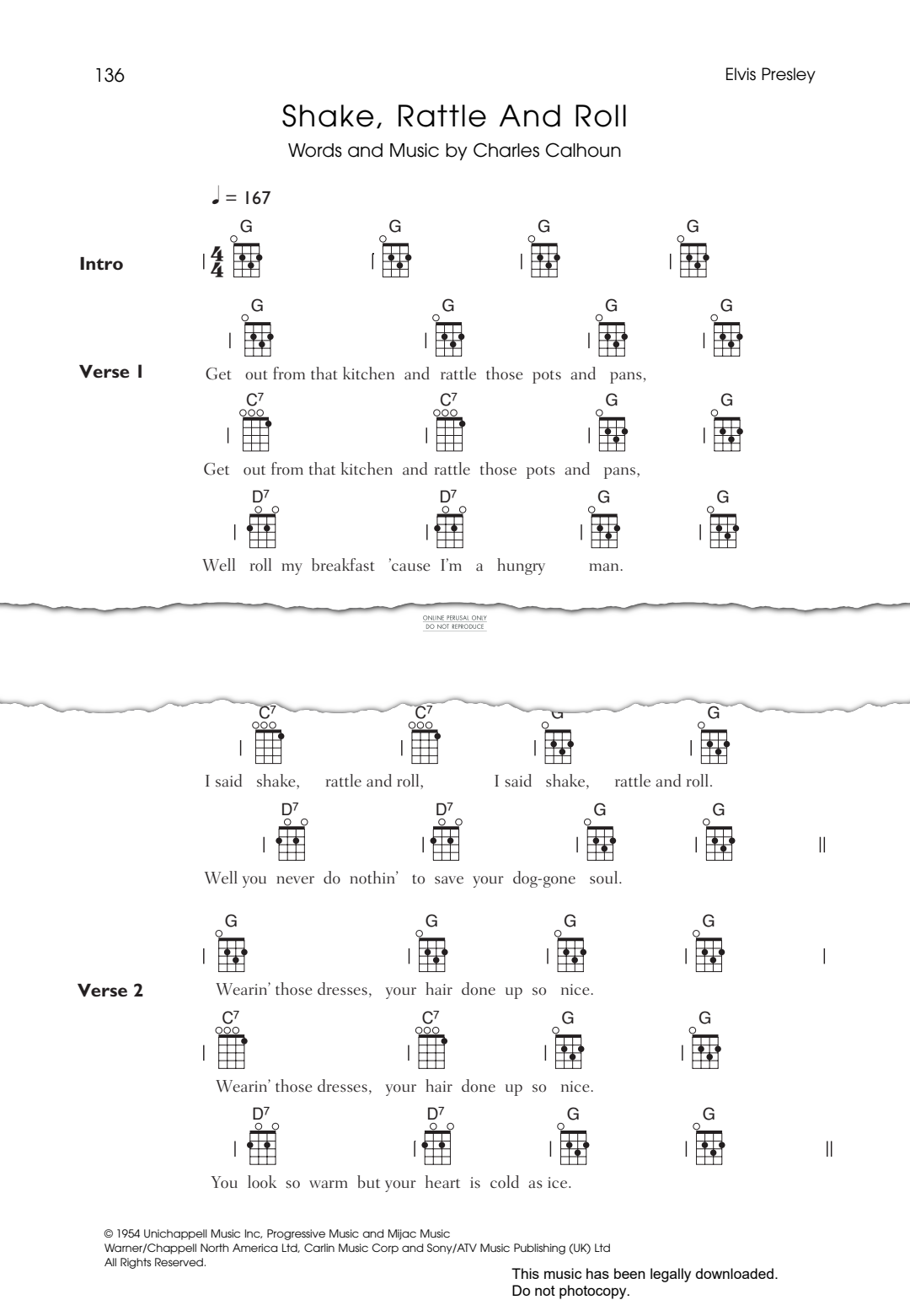 Product gallery: Page 1 of 1 Shake, Rattle And Roll, Elvis Presley
