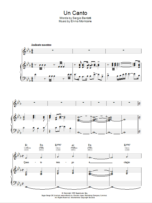 Produktbild zu: Un Canto
