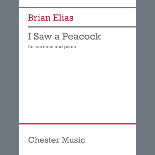 cover: I Saw a Peacock, Brian Elias