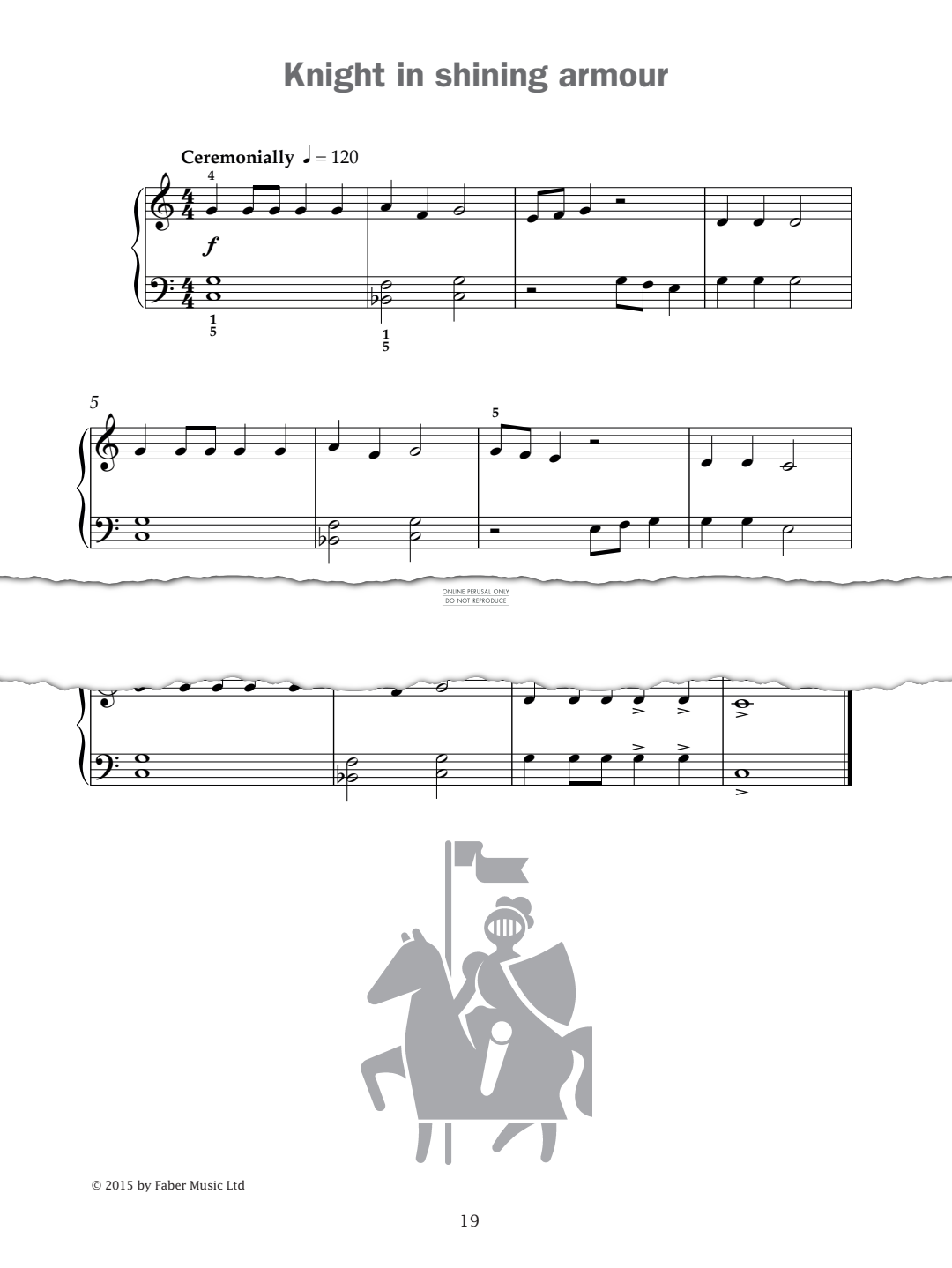 Produktgalerie: Seite 1 von 1 Knight in shining armour (from 'Improve Your Sight-Reading! A Piece a Week Piano Grade 1'), Paul Harris, Klavier