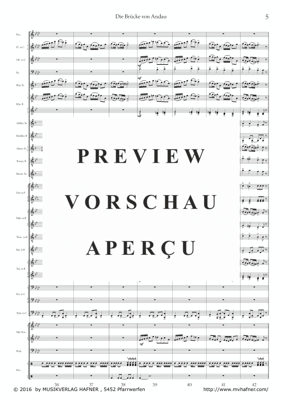 Product gallery: Page 10 of 11 Die Brücke von Andau, , (large wind orchestra)