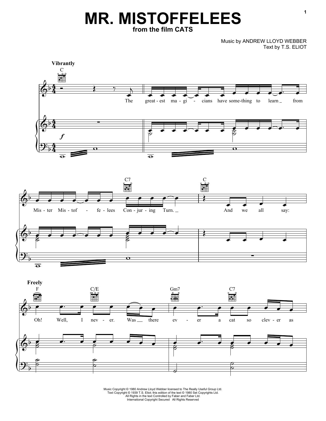 Produktbild zu: Mr. Mistoffelees (from the Motion Picture Cats)