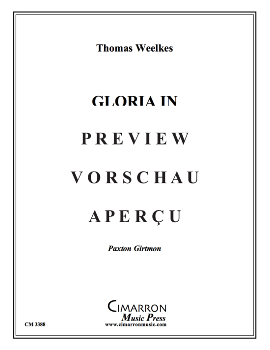 Product gallery: Page 2 of 12 Gloria in Excelsis Deo , , (woodwind ensemble 2x flute, 3x clarinet in Bb + bass clarinet)