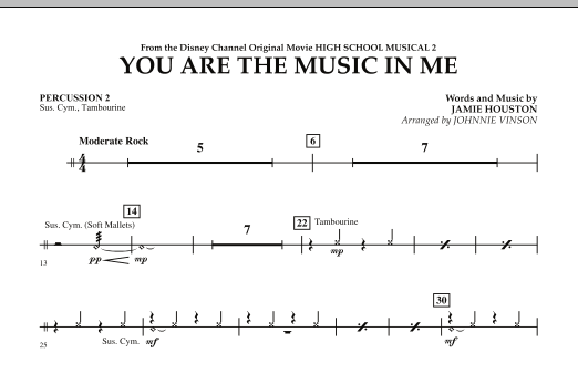 Produktgalerie: Seite 1 von 1 You Are The Music In Me (from High School Musical 2) - Percussion 2, , Ensemble