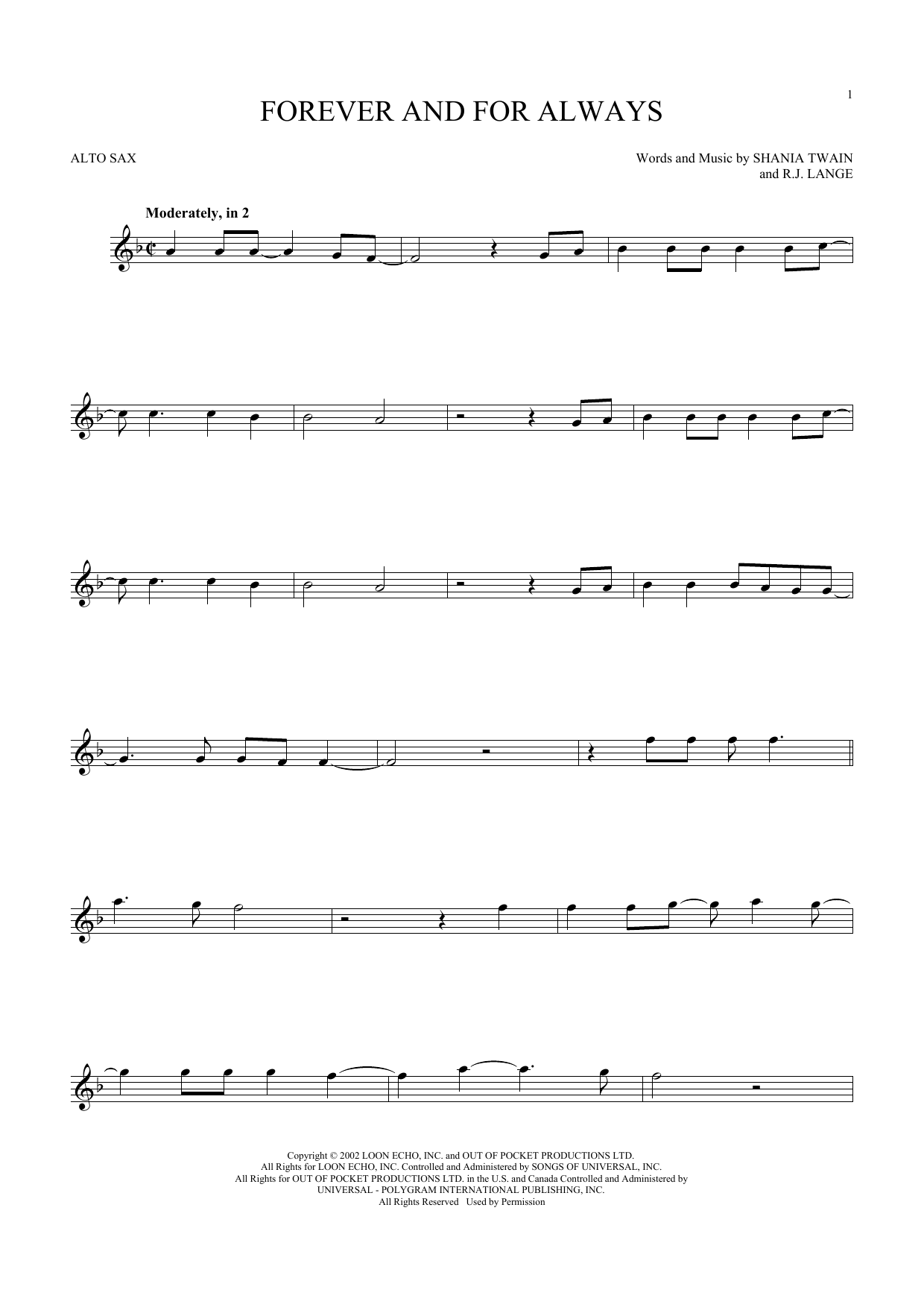 Product gallery: Page 1 of 1 Forever And For Always, Shania Twain