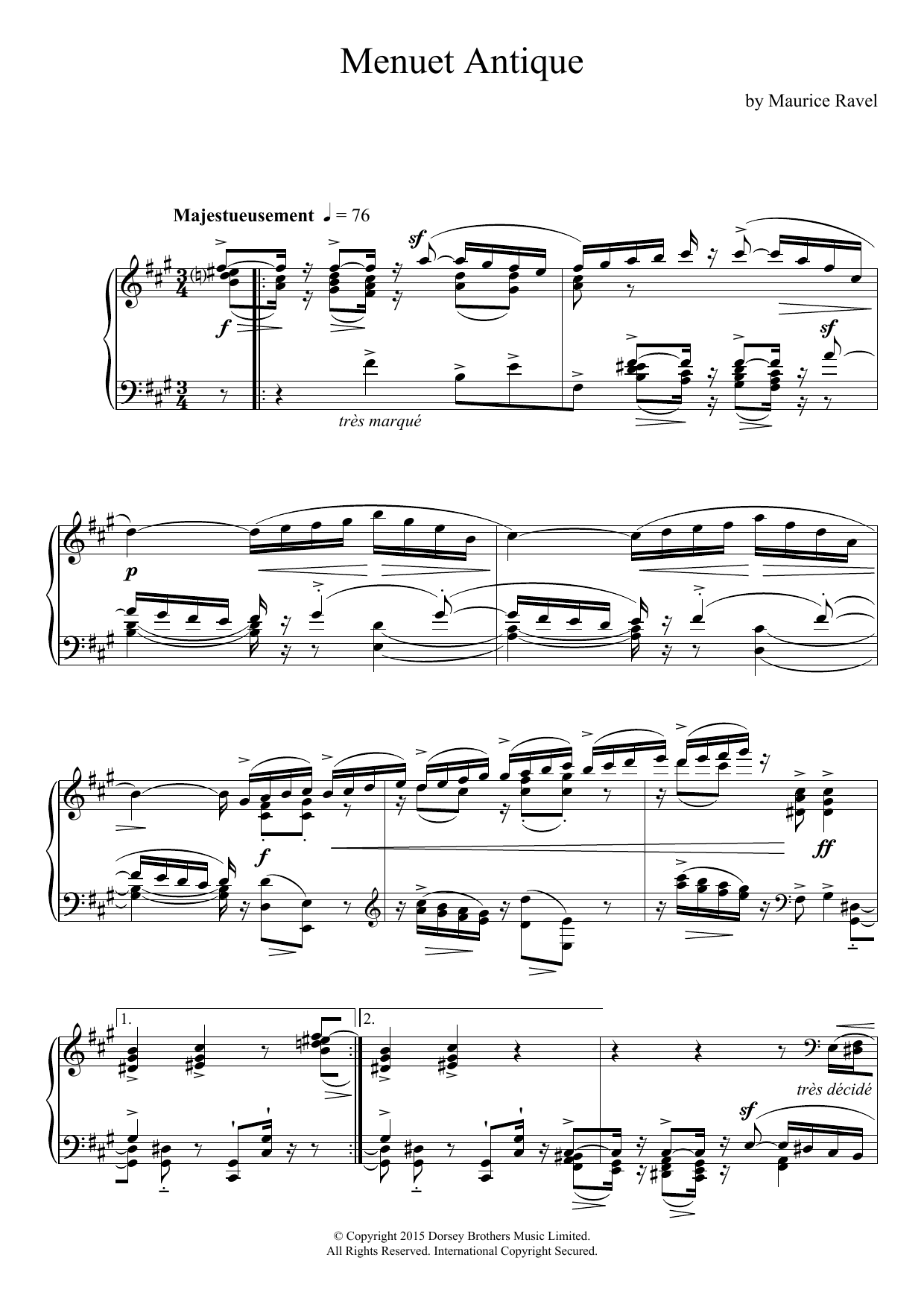 Produktbild zu: Menuet Antique