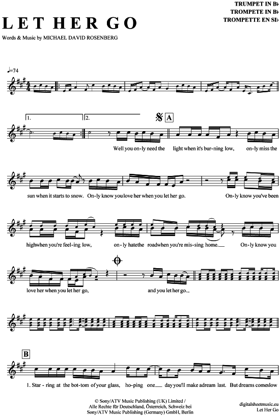 Produktbild zu: Let her go Passenger