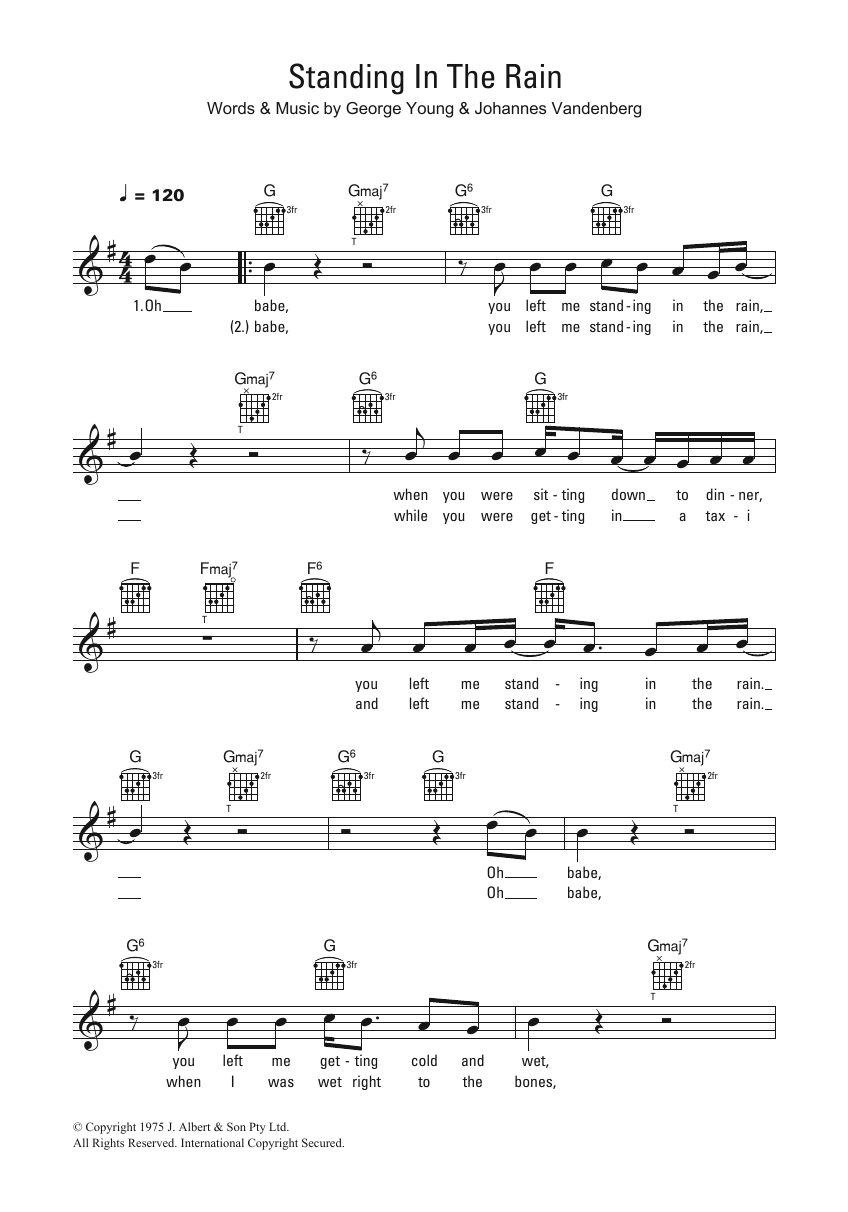 Produktbild zu: Standing In The Rain
