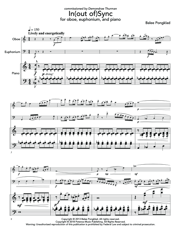 Produktgalerie: Seite 1 von 11 In, , (Trio Oboe, Euphonium und Klavier)