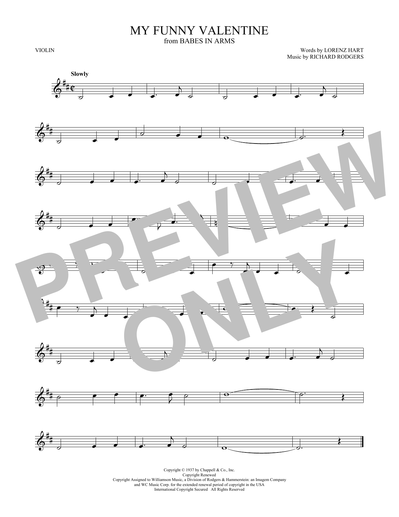 Product gallery: Page 1 of 1 My Funny Valentine, Rodgers & Hart