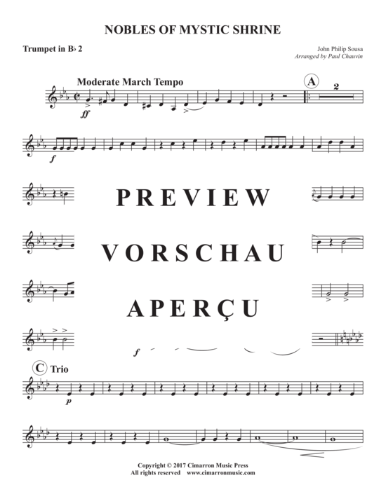 Produktgalerie: Seite 10 von 17 Nobles of th Mystic Shrine , , (Blechbläserquintett)