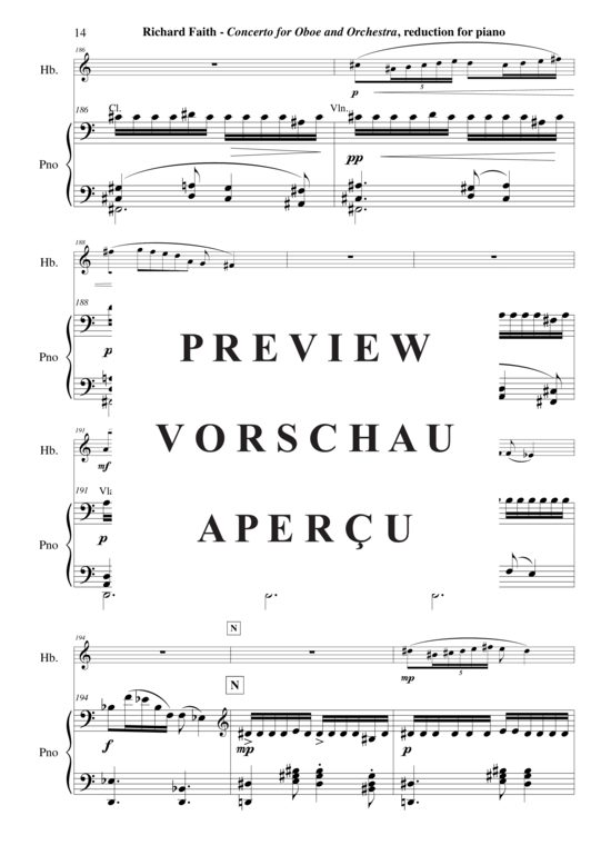 Product gallery: Page 15 of 21 Concerto for oboe and chamber orchestra , , (Oboe + Keyboard)