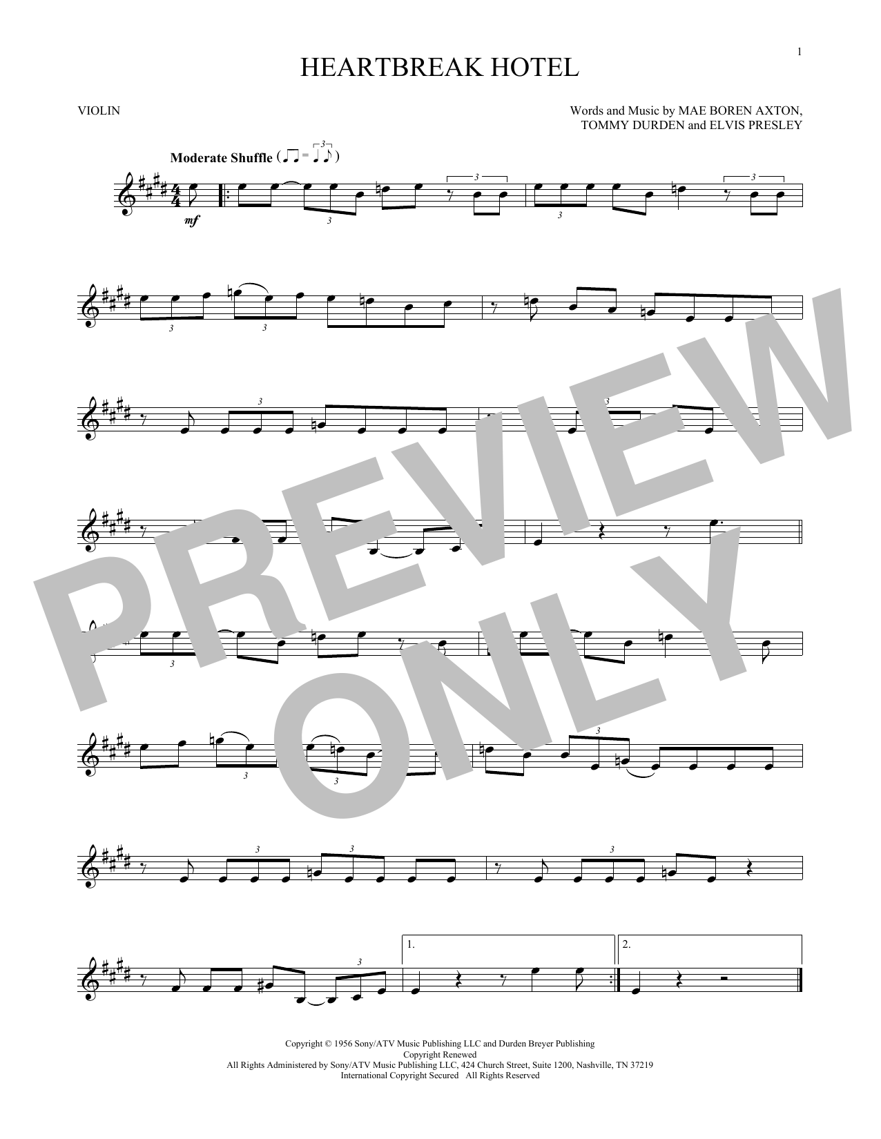 Product gallery: Page 1 of 1 Heartbreak Hotel, Elvis Presley