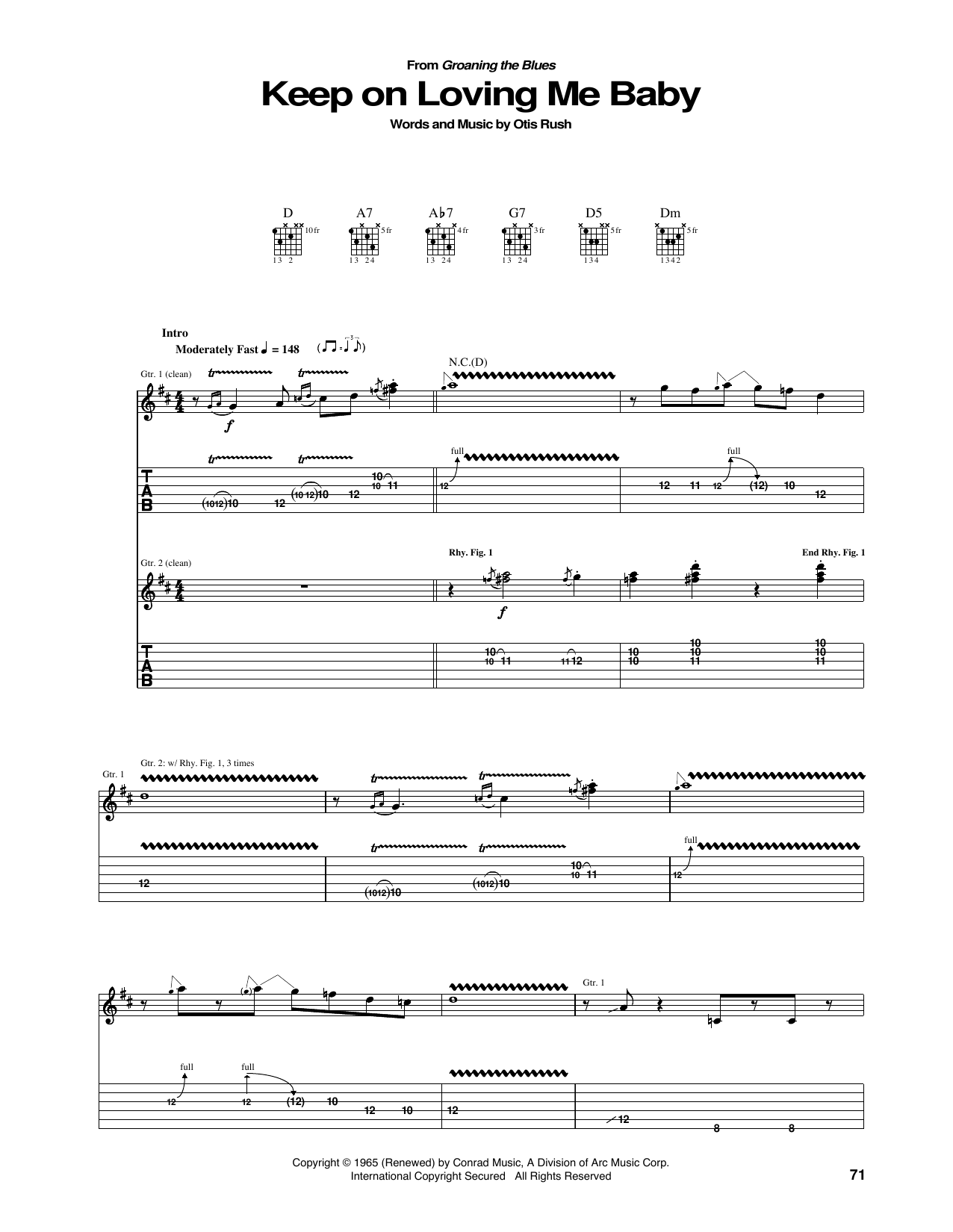 Product gallery: Page 1 of 1 Keep On Loving Me Baby, Otis Rush