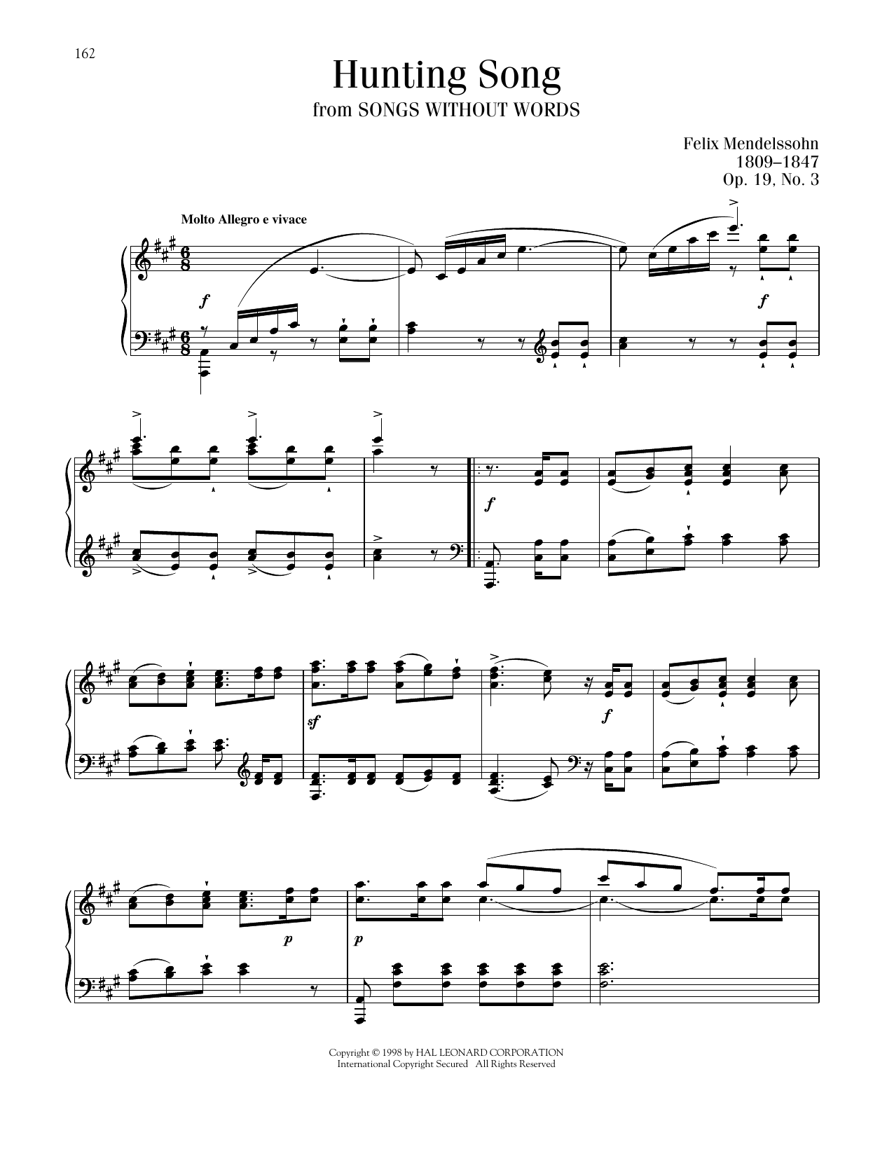 Product picture to: Song Without Words, Op. 19, No. 3