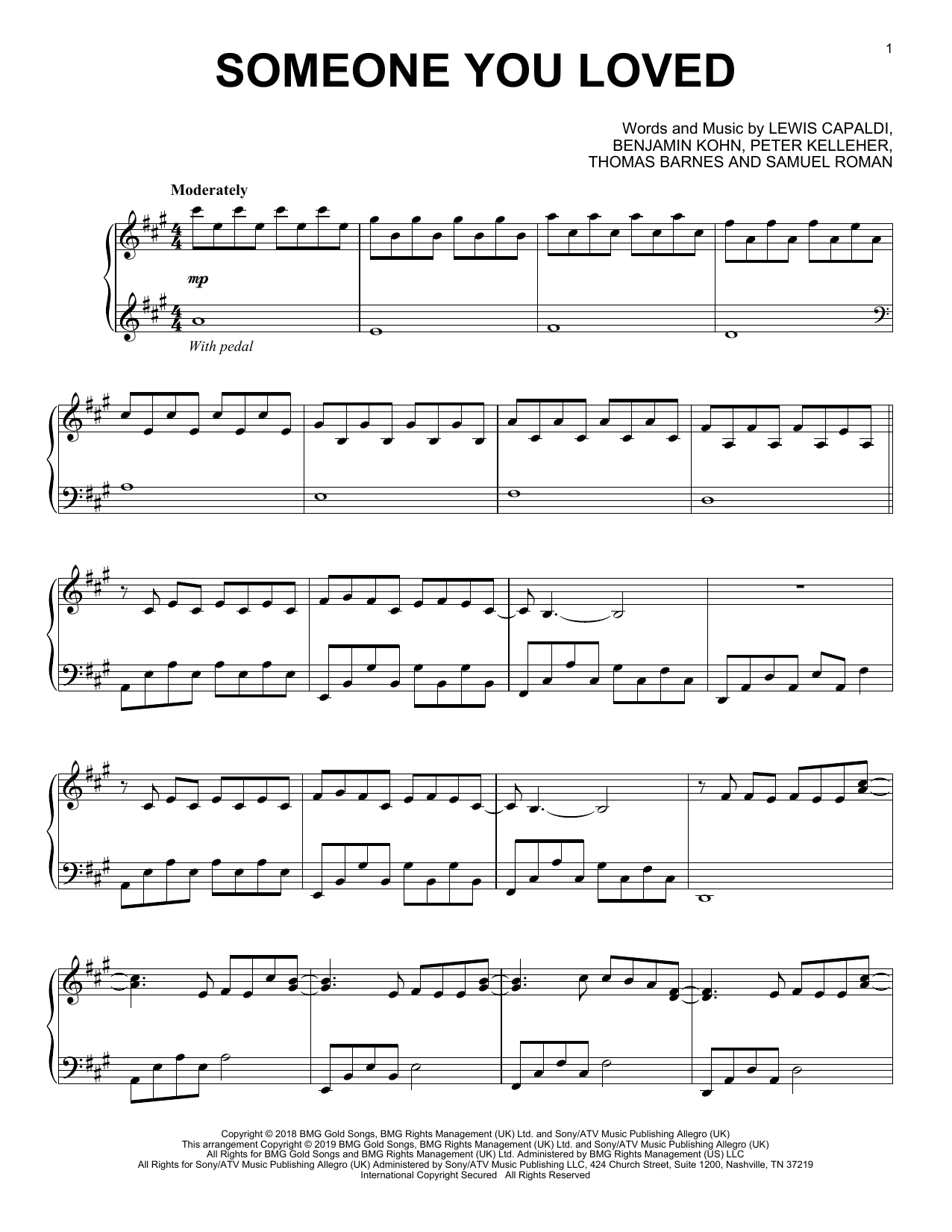 Product gallery: Page 1 of 1 Someone You Loved, Lewis Capaldi