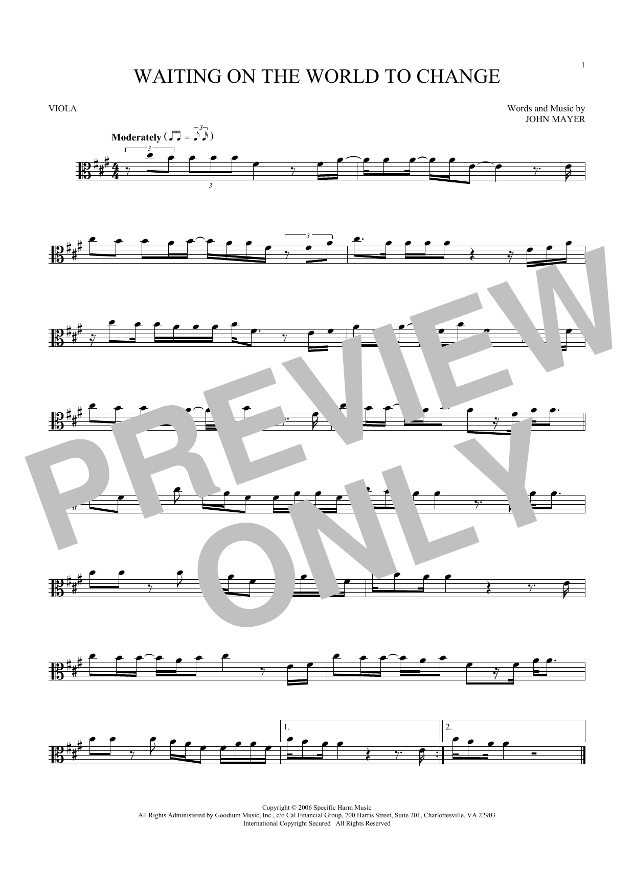 Product gallery: Page 1 of 1 Waiting On The World To Change, John Mayer